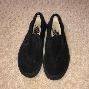 Black slip on vans